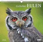 Geliebte Eulen 2026 - DUMONT Wandkalender - mit den wichtigsten Feiertagen - Format 38,0 x 35,5 cm