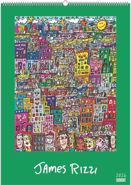 James Rizzi 2026 - Kunst-Kalender - Poster-Kalender - 50x70 James Rizzi 2026 - Kunst-Kalender - Poster-Kalender - 50x70