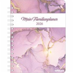 Cover Familienplaner-Buch Glamour 2026 - Diary - Buchkalender - Taschenkalender - 17,5x23,1
