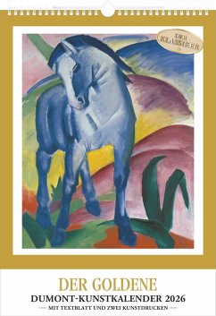 Cover Kunstkalender 2026 - Der Goldene DUMONT-Kunstkalender - Wandkalender - Hochformat A3 29,7 x 42 cm