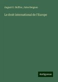 Le droit international de l'Europe