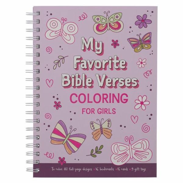 Coloring Book Favorite Bible Verses for Girls Wirebound Coloring Book Favorite Bible Verses for Girls Wirebound