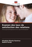 Examen des taux de satisfaction des relations