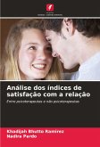 Análise dos índices de satisfação com a relação