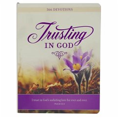 Cover Devotional Trusting God Purple Floral Softcover