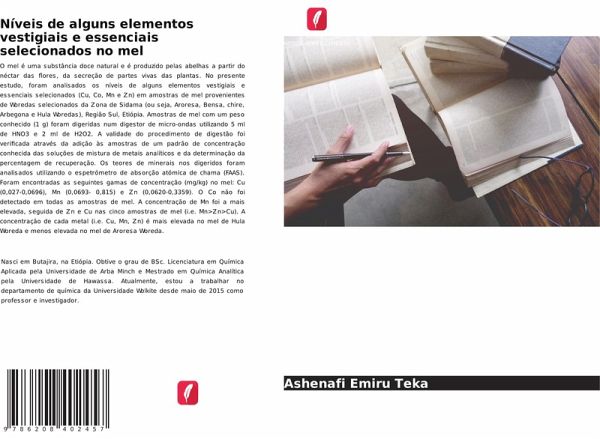 Níveis de alguns elementos vestigiais e essenciais selecionados no mel