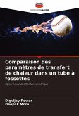 Comparaison des paramètres de transfert de chaleur dans un tube à fossettes