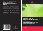 Como é que o citoesqueleto detecta os estímulos abióticos/bióticos nas células vegetais?