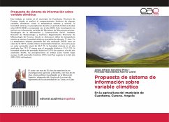 Propuesta de sistema de información sobre variable climática Propuesta de sistema de información sobre variable climática