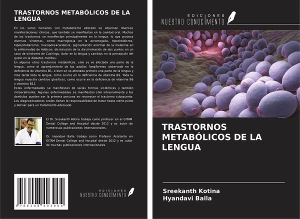 TRASTORNOS METABÓLICOS DE LA LENGUA