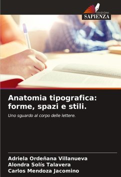 Cover Anatomia tipografica: forme, spazi e stili.