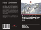 Évaluation in vitro d'un système céramique à base de CaO-P2O5-SiO2-Na2O-TiO2