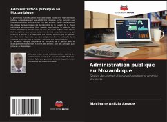 Cover Administration publique au Mozambique