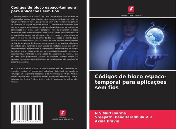 Códigos de bloco espaço-temporal para aplicações sem fios Códigos de bloco espaço-temporal para aplicações sem fios