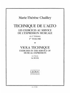 Cover Technique de l'alto vol.1 Les exercices au service de l'expression musicale (en/fr)