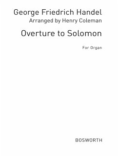 Cover G.F. Handel: Overture Soloman (Coloman) Organ Organ Instrumental Work