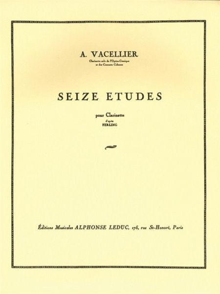 16 études d'aprčs ferling pour clarinette 16 études d'aprčs ferling pour clarinette