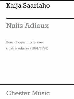 Nuits Adieux pour soloists et choeur mixte a cappella partition (frz)