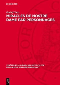 Miracles de Nostre Dame par personnages (eBook, PDF) - Glutz, Rudolf