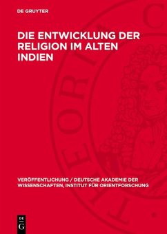 Cover Die Entwicklung der Religion im Alten Indien (eBook, PDF)