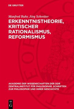Cover Erkenntnistheorie, kritischer Rationalismus, Reformismus (eBook, PDF)