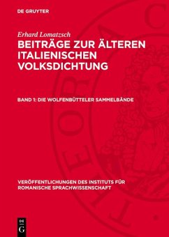 Die Wolfenbütteler Sammelbände (eBook, PDF) - Lomatzsch, Erhard