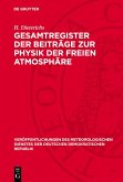 Gesamtregister der Beiträge zur Physik der freien Atmosphäre (eBook, PDF)
