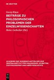 Beiträge zu philosophischen Problemen der Einzelwissenschaften (eBook, PDF)