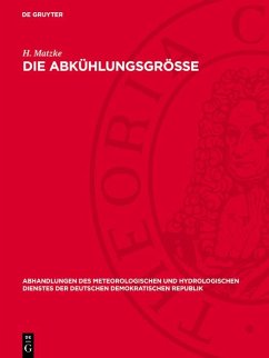 Cover Die Abkühlungsgrösse (eBook, PDF)