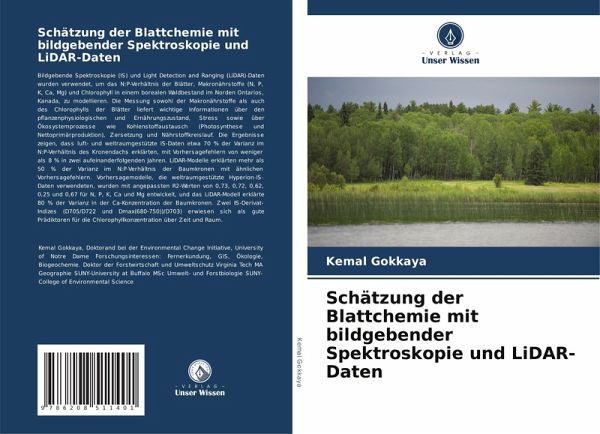 Schätzung der Blattchemie mit bildgebender Spektroskopie und LiDAR-Daten