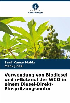 Cover Verwendung von Biodiesel und n-Butanol der WCO in einem Diesel-Direkt-Einspritzungsmotor