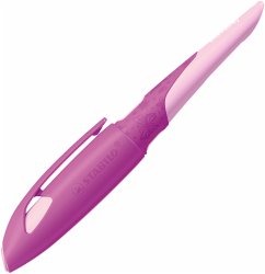 Schulfüller ergonomisch für Rechtshänder mit Anfänger-Feder A - STABILO EASYbirdy 3D DreamWorld Special Edition in pink - inkl. Patrone