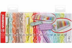 Cover Textmarker - STABILO swing cool - 18er Tischset - 8 Naturfarben & 10 Pastellfarben