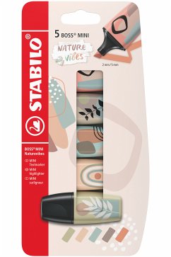 Cover Textmarker - STABILO BOSS MINI Naturevibes – 5er Pack - 5 Farben