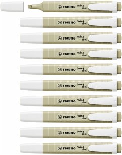 Cover Textmarker - STABILO swing cool NatureCOLORS - 10er Pack - schlammgrün