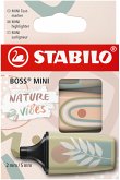 Textmarker - STABILO BOSS MINI Naturevibes – 3er Pack - grünerde, schlammgrün, beige Textmarker - STABILO BOSS MINI Naturevibes – 3er Pack - grünerde, schlammgrün, beige