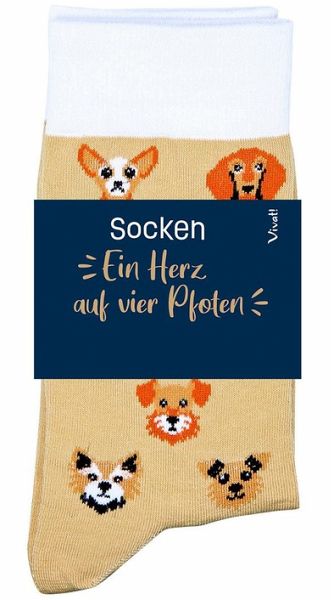 Socken für Hundeliebhaber »Ein Herz auf vier Pfoten«