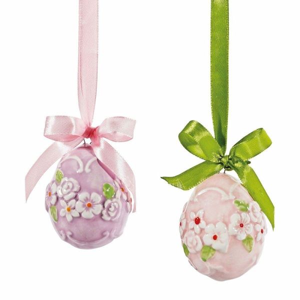 2er-Set Keramik-Anhänger »Ostergrüße« 2er-Set Keramik-Anhänger »Ostergrüße«