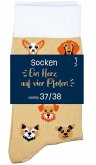 Socken für Hundeliebhaber »Ein Herz auf vier Pfoten«