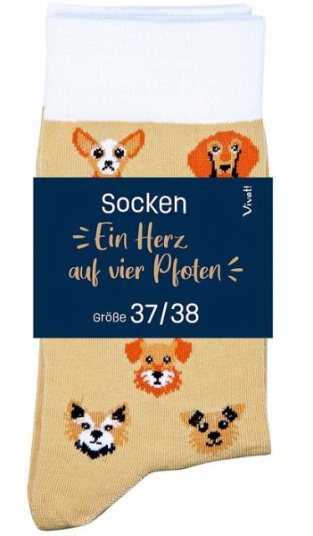 Socken für Hundeliebhaber »Ein Herz auf vier Pfoten« Socken für Hundeliebhaber »Ein Herz auf vier Pfoten«