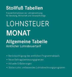 Cover Tabelle, Lohnsteuer 2025 Monat