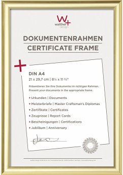 Cover Walther Trendstyle 21x29,7 Kunststoff gold DIN A4 KP130G