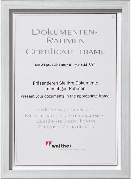 Walther Construction 21x29,7 Kunststoff silber DIN A4 JK130S Walther Construction 21x29,7 Kunststoff silber DIN A4 JK130S