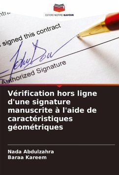 Cover Vérification hors ligne d'une signature manuscrite à l'aide de caractéristiques géométriques