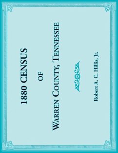 Cover 1880 Census of Warren County, Tennessee