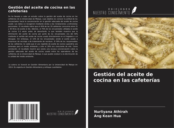 Gestión del aceite de cocina en las cafeterías Gestión del aceite de cocina en las cafeterías