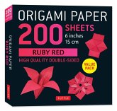 Origami Paper 200 Sheets Ruby Red 6 (15 CM) Origami Paper 200 Sheets Ruby Red 6 (15 CM)