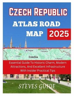 Czech Republic Atlas Road Map 2025 - Guide, Steves