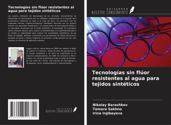 Tecnologías sin flúor resistentes al agua para tejidos sintéticos