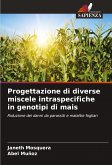 Progettazione di diverse miscele intraspecifiche in genotipi di mais